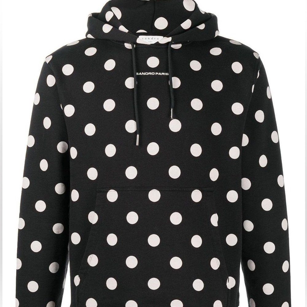 SANDRO
Polka Dot Print Crew Neck Sweatshirt TOP CONDITION L feels more like M